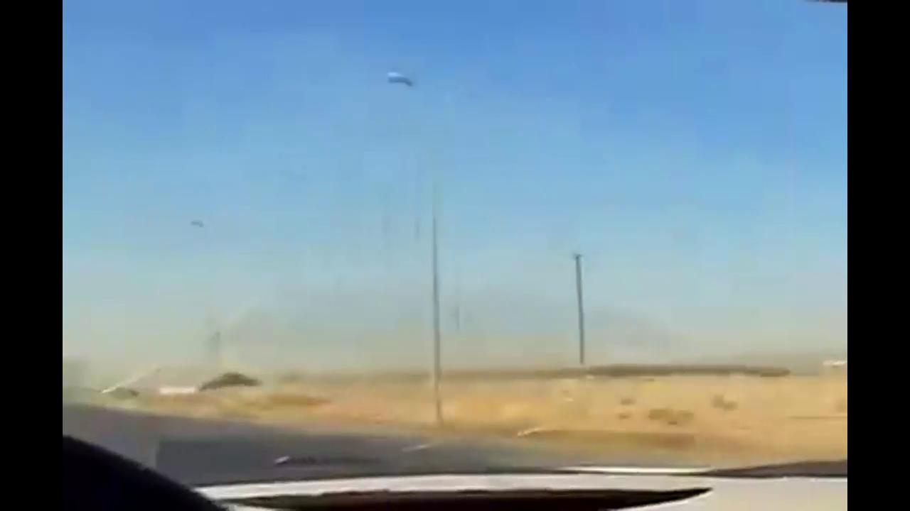 Video thumbnail for Kuwait: Heavy Smoke Seen Over Kuwait's Ali Al Salem Air Base.