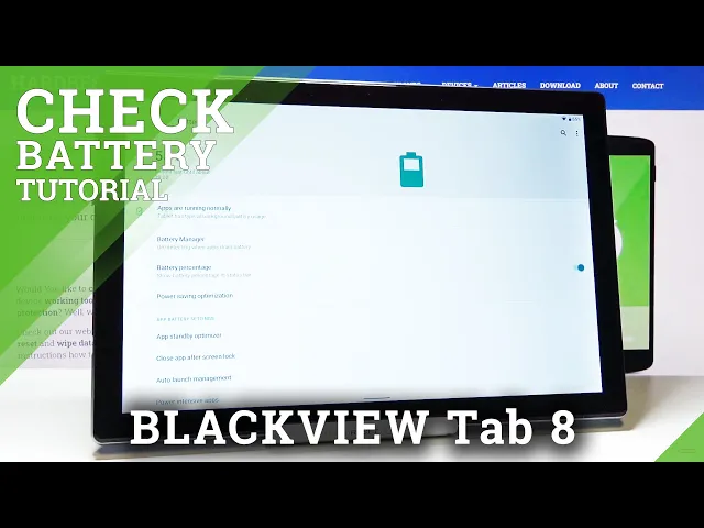 Video thumbnail for How to Enable Battery Percentage on BLACKVIEW Tab 8 – Open Battery Settings