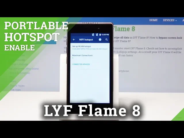 Video thumbnail for How to Activate Personal Hotspot in LYF Flame 8 - Network Access Point