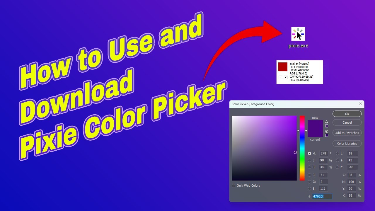 Video thumbnail for Free Download Pixie Color Picker | How to Use Pixie Color Picker