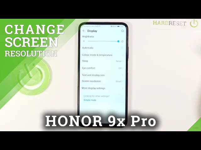 Video thumbnail for How to Change Screen Resolution in Honor 9X Pro?