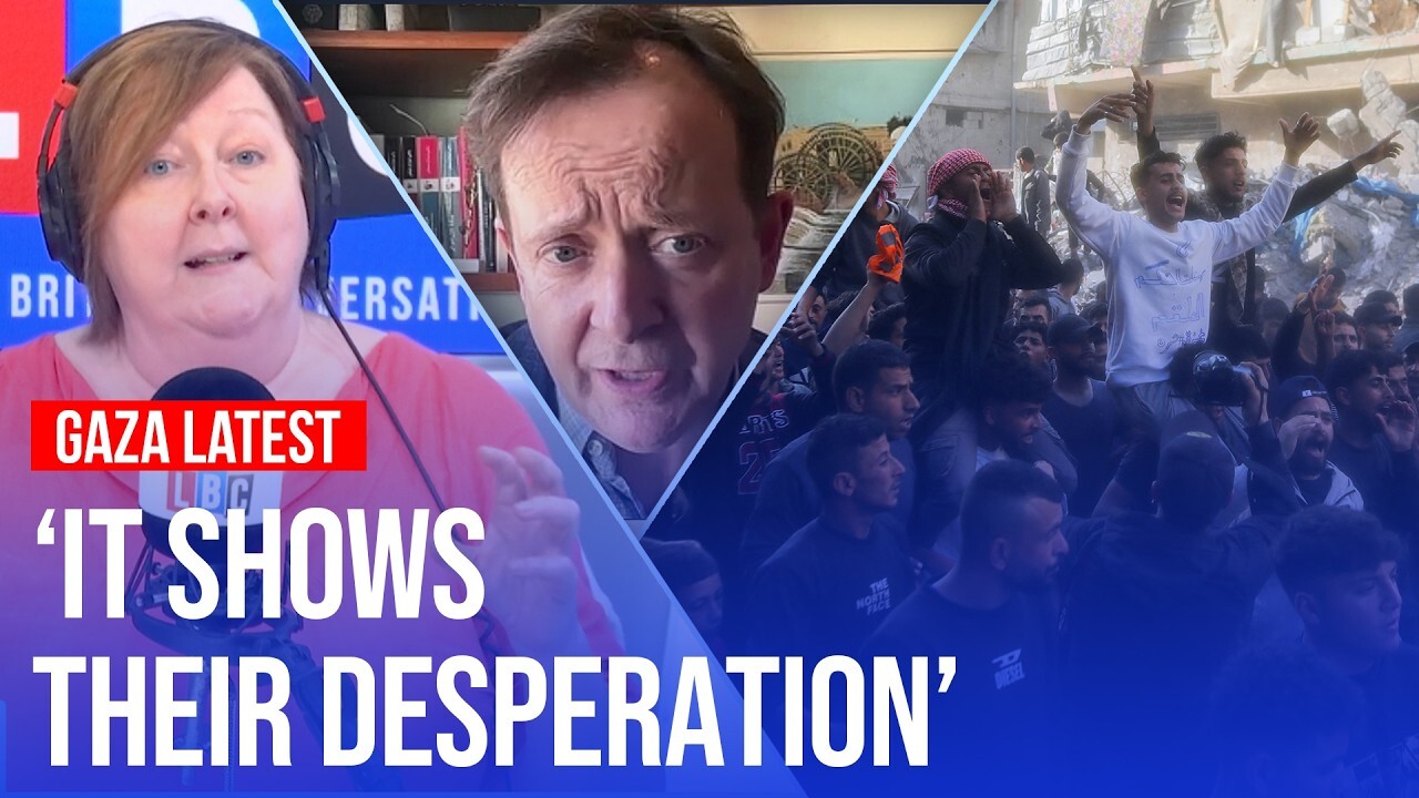 Video thumbnail for Mass protests in Gaza as Palestinians turn against Hamas | LBC analysis