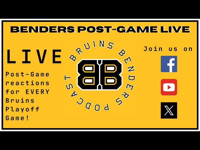 'Video thumbnail for Bruins Benders Live: Game 3 vs. Florida Panthers'