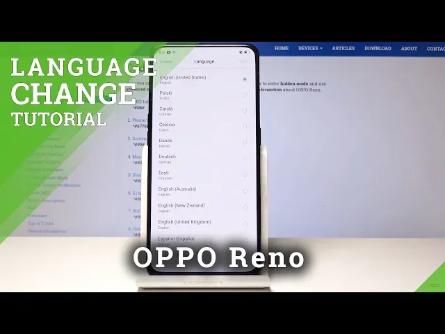 Video thumbnail for Choose Language in OPPO Reno - Set Up Language in OPPO