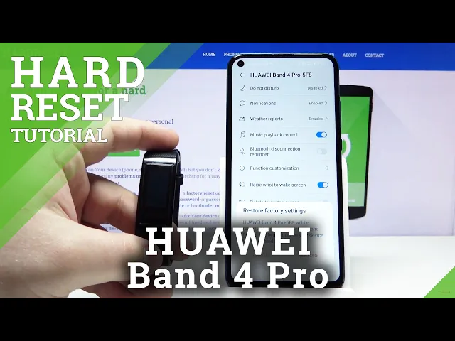 Video thumbnail for How to Perform Factory Reset in HUAWEI Band 4 Pro – Remove All Data / Unpair Band