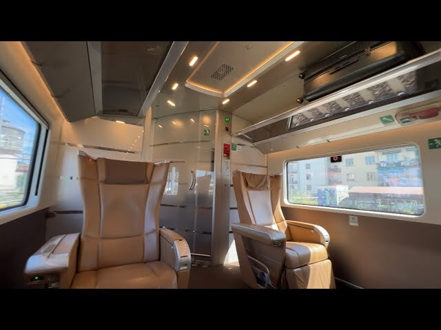 Video thumbnail for High-Speed Train From Florence to Rome, Italy Sitting 1st Class