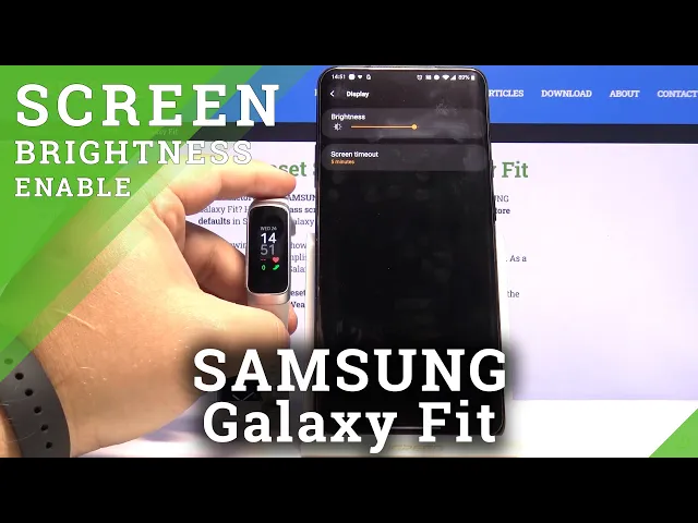 Video thumbnail for How to Change Screen Brightness in SAMSUNG Galaxy Fit – Customize Screen Display