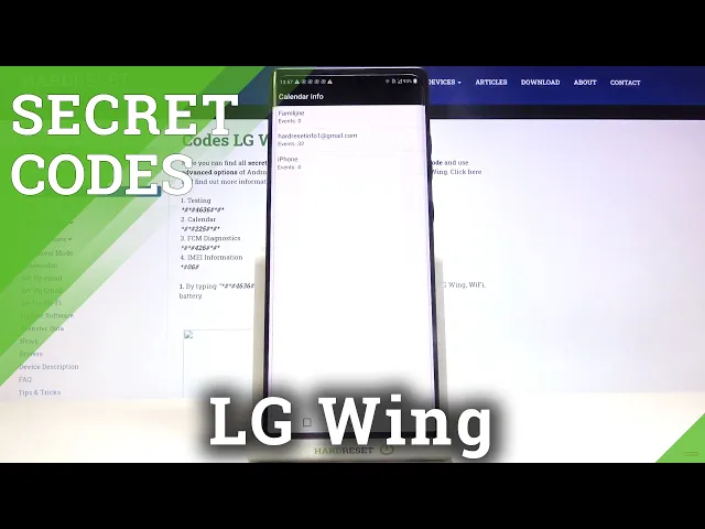Video thumbnail for Secret Codes on LG Wing – Advanced Options / Testing Menu