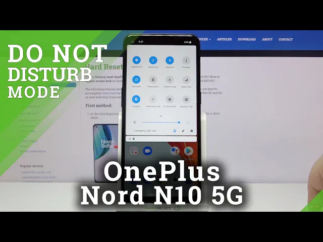 Video thumbnail for How to Activate Do Not Disturb Mode in OnePlus Nord N10 5G – Silent Preferences