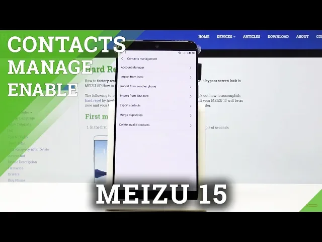 Video thumbnail for How to Transfer Contacts in MEIZU 15 - Move Numbers from SIM Card