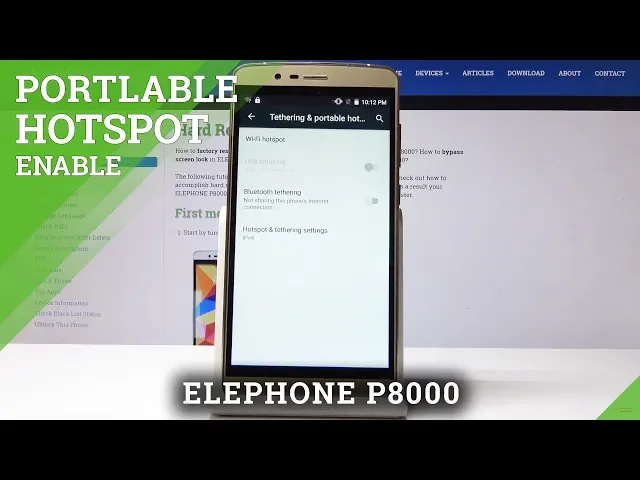 Video thumbnail for How to Create Portable Hotspot in ELEPHONE P8000 - Share Wi-Fi Hotspot