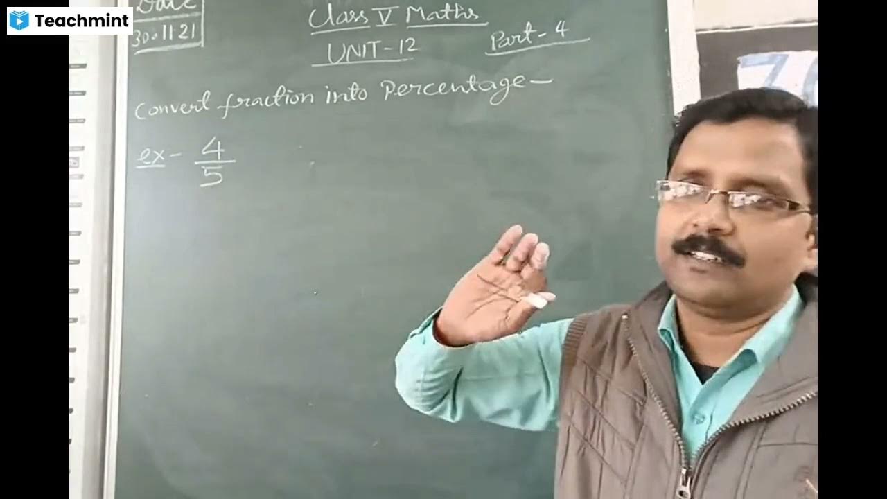 Video thumbnail for CLASS 5 MATHS// UNIT 12 // PART 3 // PERCENTAGE //