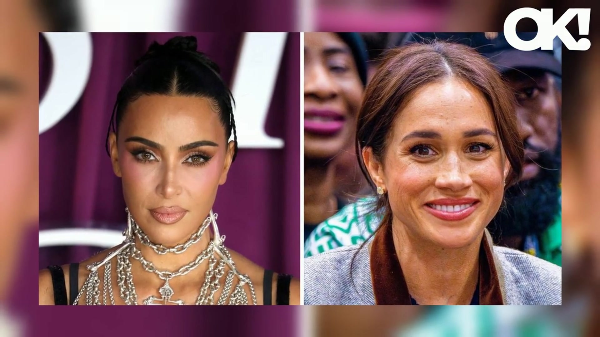 'Video thumbnail for Shade? Kim Kardashian Quietly Deletes Photo With Meghan Markle at Kris Jenner's 70th Birthday Party'