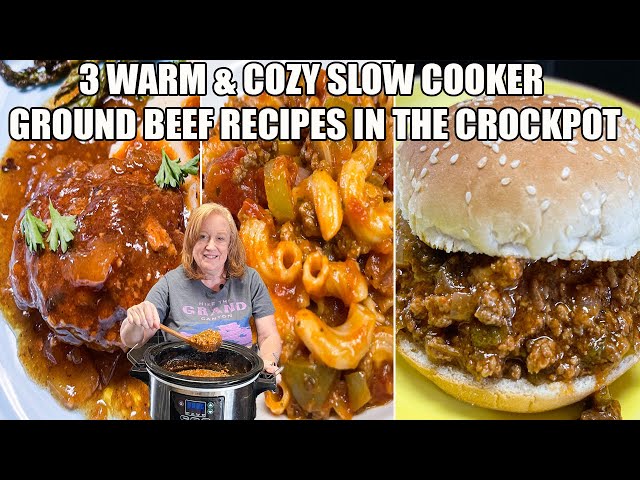 Video thumbnail for WARM COZY SLOW COOKER GROUND BEEF RECIPES IN CROCKPOT