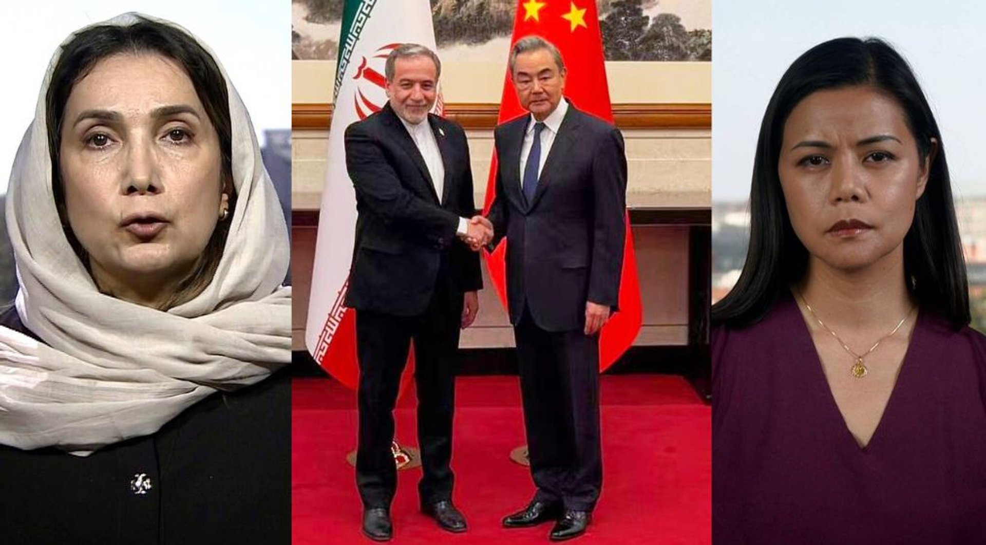 Video thumbnail for Iran's Araghchi briefs China ahead of Xi-Trump meeting in Washington