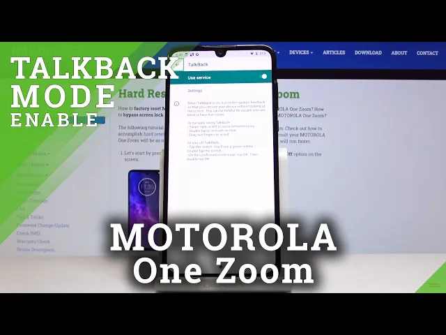 Video thumbnail for How to Activate TalkBack option on MOTOROLA One Zoom - Android Voice Assistant Feature