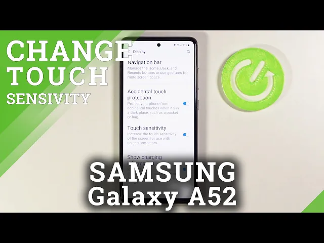 Video thumbnail for How to Increase Screen Sensitivity on SAMSUNG Galaxy A52 – Adjust Touch Sensitivity