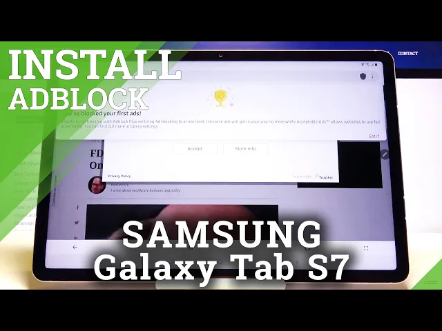Video thumbnail for How to Install AdBlock in Samsung Galaxy Tab S7 - Block Ads in Browser
