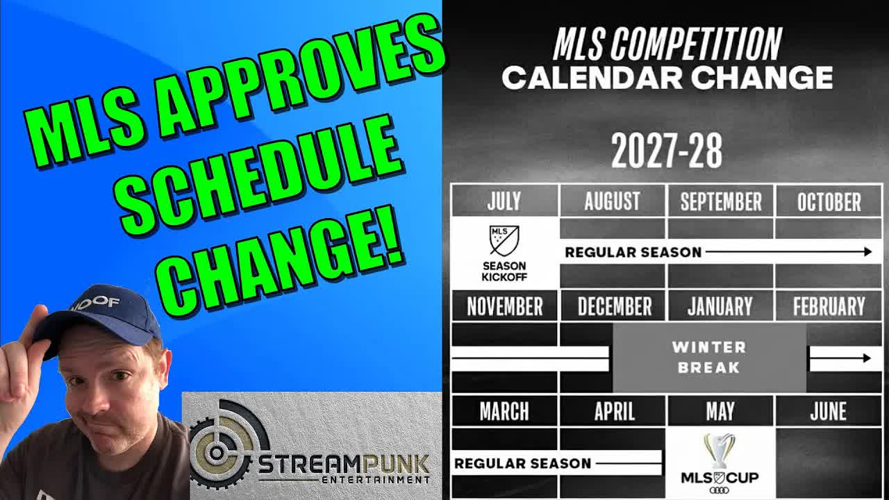 Video thumbnail for Stream Punk Soccer: mls approves schedule change for 2027!