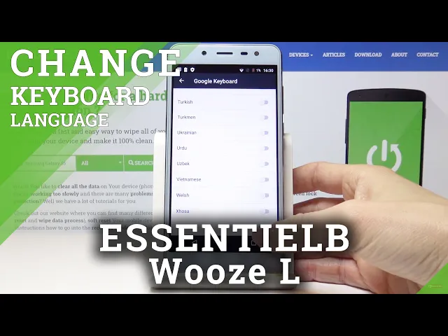 Video thumbnail for How to Change Keyboard Language in ESSENTIELB Wooze L – Update Keyboard Dictionary