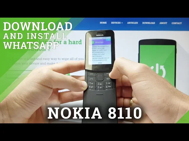 Video thumbnail for How to Download and Install WhatsApp in NOKIA 8110