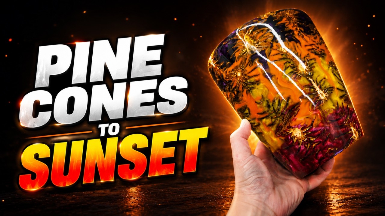 Video thumbnail for I Turned Pine Cones Into a Sunset with Resin