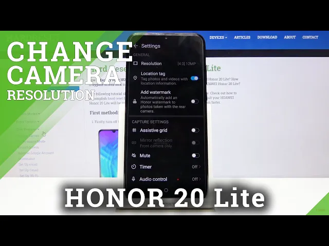 Video thumbnail for Honor 20 Lite - How to Change Photo Resolution