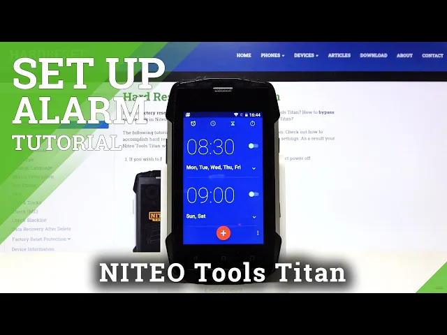 Video thumbnail for Set Up and Use Alarm Clock App - Niteo Tools Titan