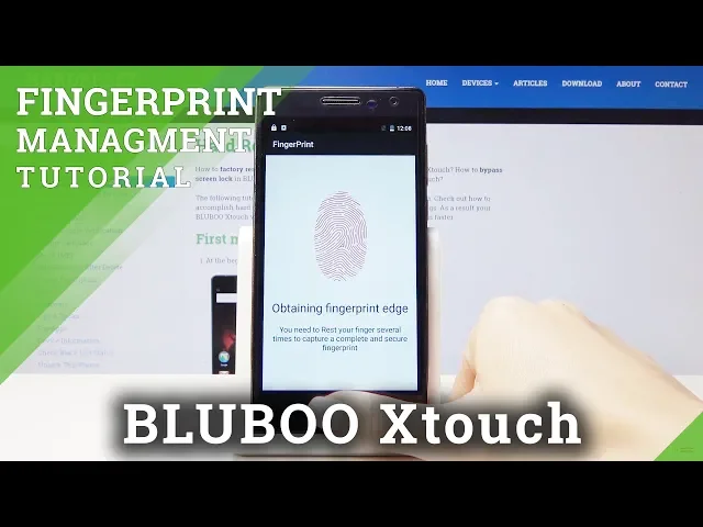 Video thumbnail for BLUBOO Xtouch Add Fingerprint / Screen Lock