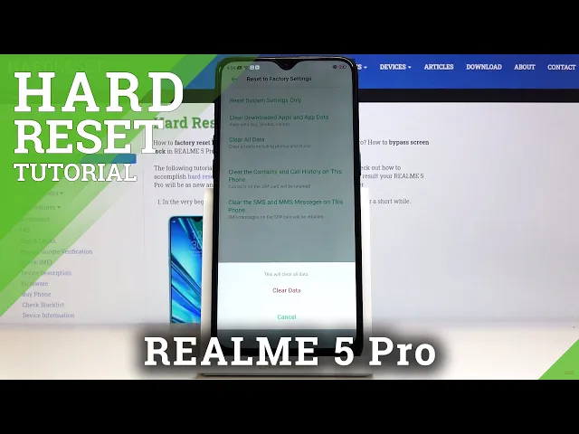 Video thumbnail for How to Hard Reset REALME 5 Pro – Format Data / Restore Data