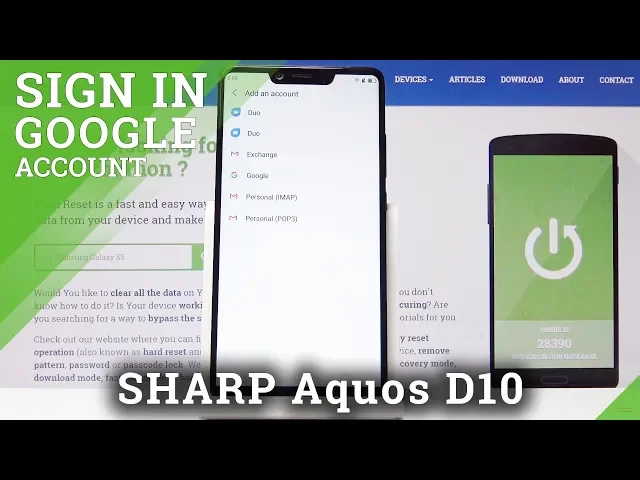Video thumbnail for How to Add or Delete Google Account on SHARP Aquos D10 - Google User Accounts