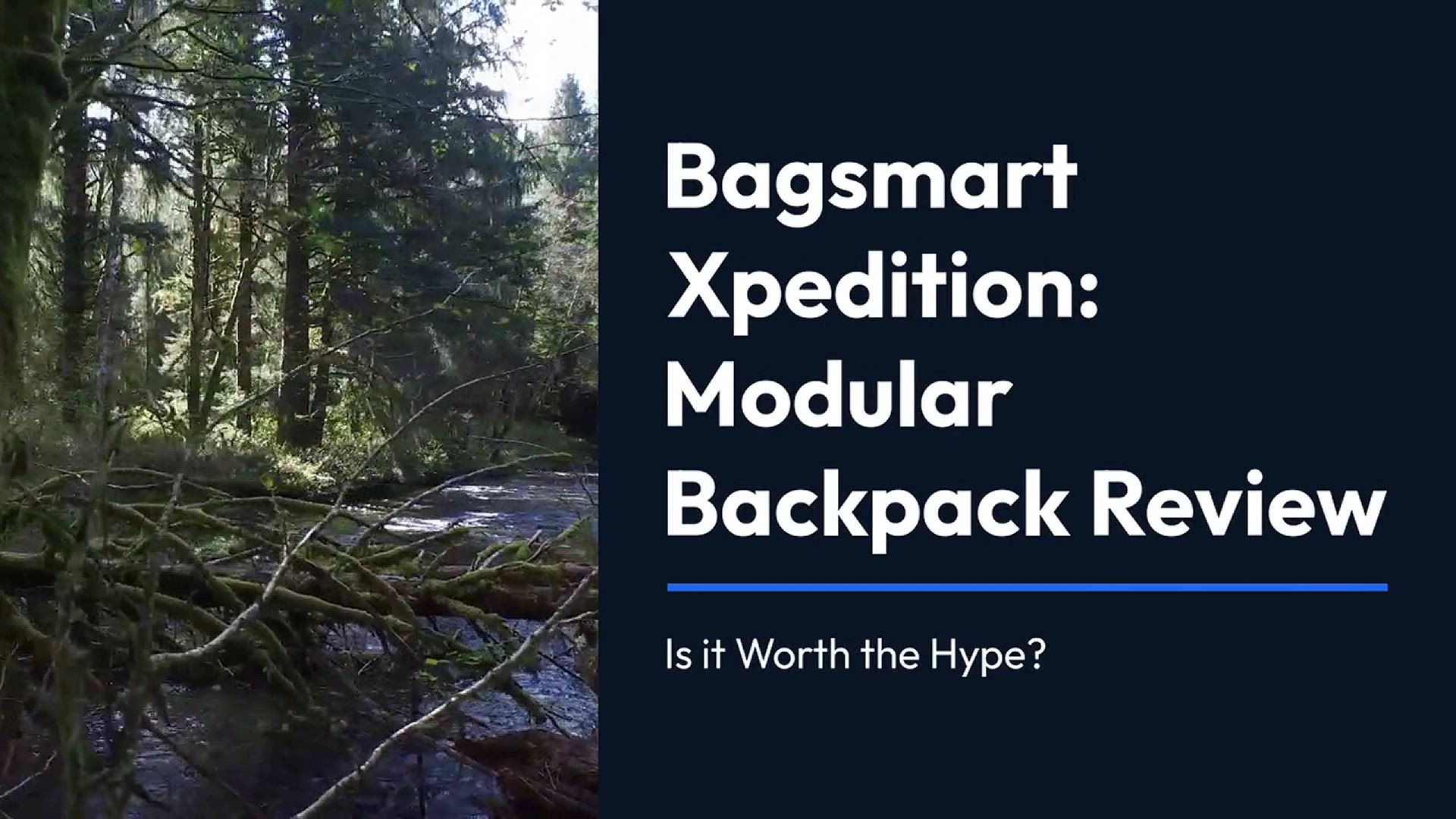 'Video thumbnail for Bagsmart Xpedition: Modular Backpack Review - Is it Worth the Hype?'