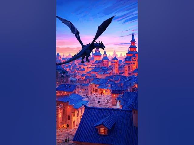 Video thumbnail for DRAGON FLY IN TOWN 👽❇️ #vfx #jurassicworld #jurassicpark #dinosaur #trex #dragonattack#DreamScreenAI