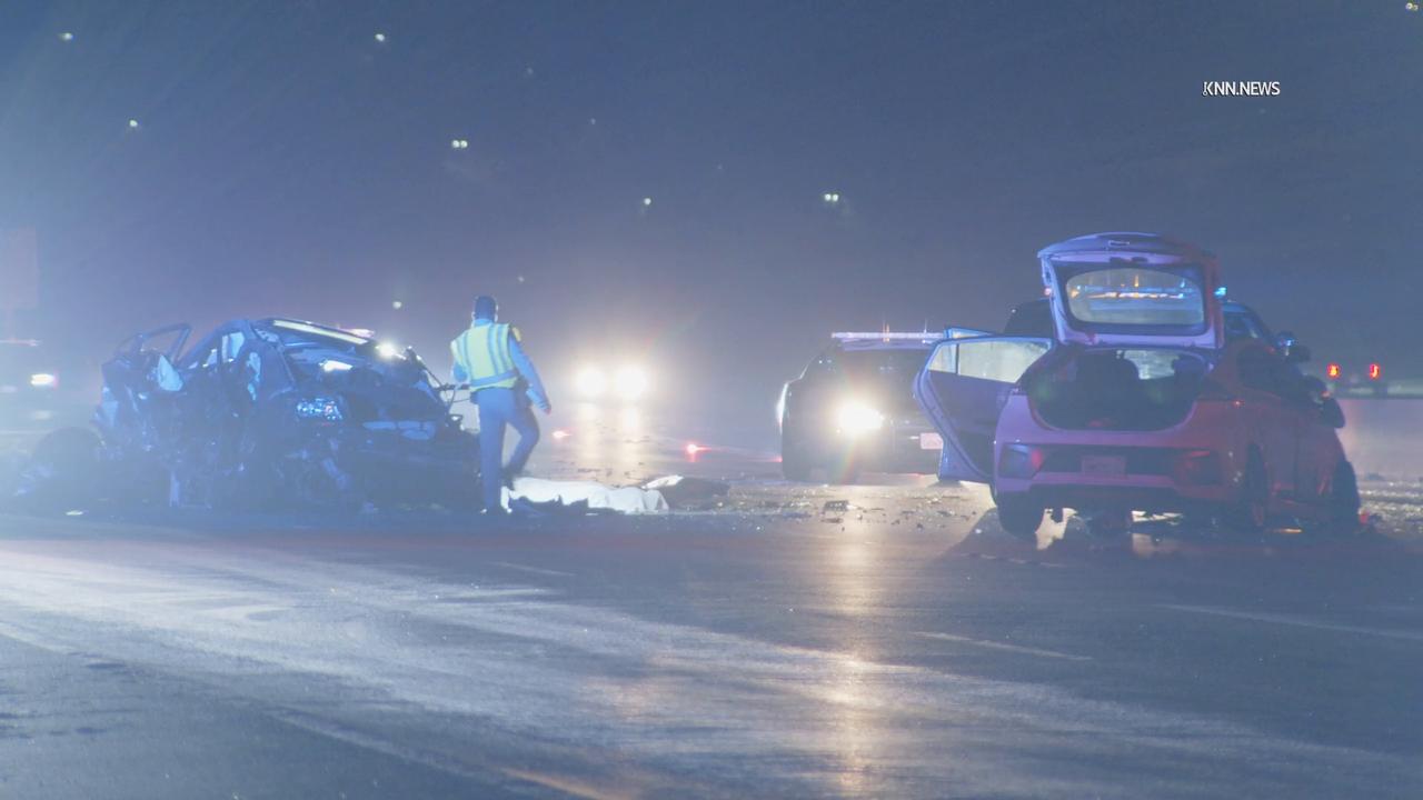 Video thumbnail for US, Los Angeles: Chatsworth Fatal Crash on 118 Freeway.