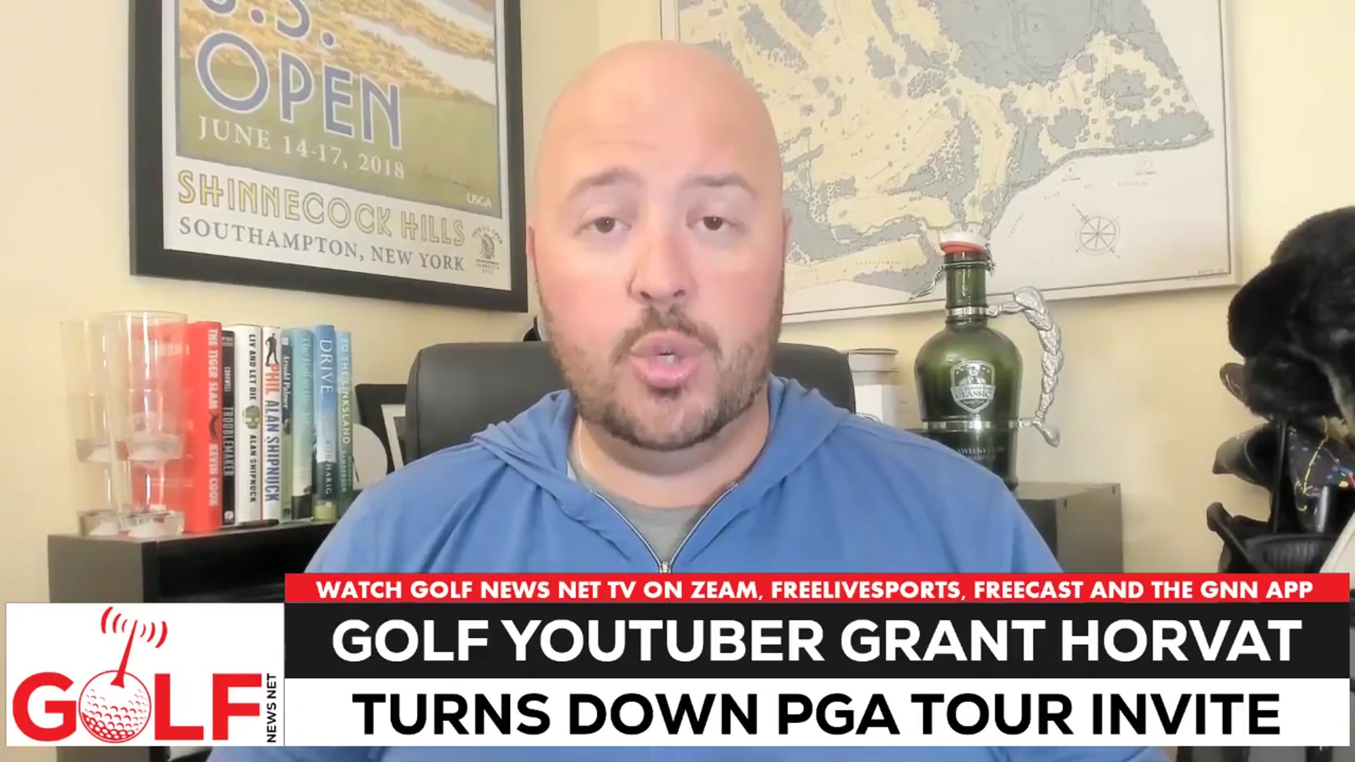 'Video thumbnail for Golf YouTuber Grant Horvat declines PGA Tour invitation to play'