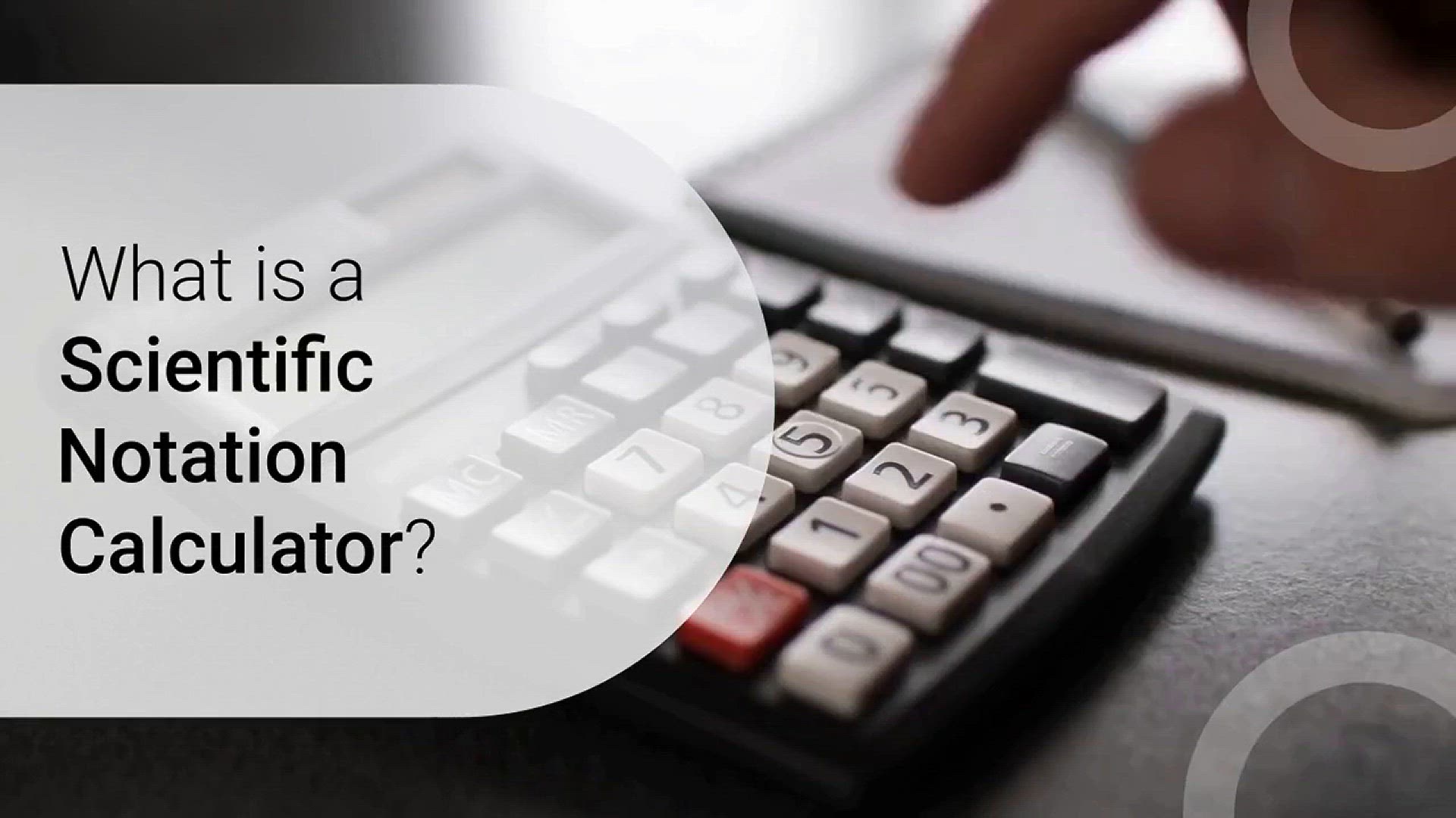 Video thumbnail for Scientific notation calculator