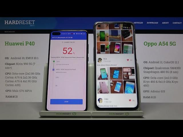 Video thumbnail for Huawei P40 vs Oppo A54 5G - AnTuTu Benchmark TEST Comparison