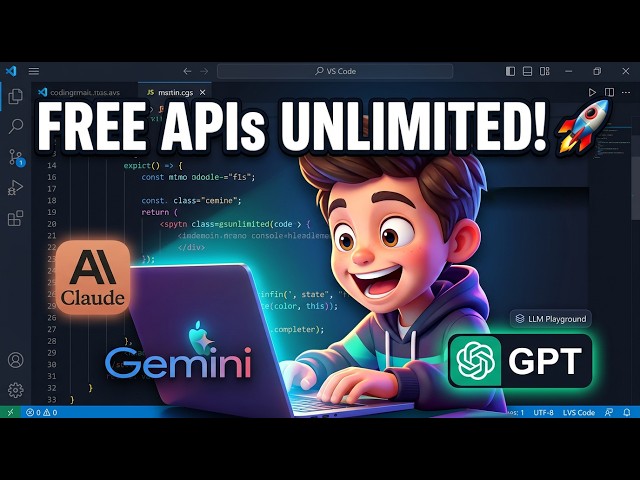 Video thumbnail for OpenProvider FREE API Keys 🚀 Unlimited Credits FREE Claude Opus, GPT, Gemini APIs (1000+ Models)