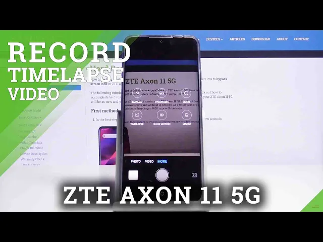 Video thumbnail for How to Record Time-lapse Video in ZTE Axon 11 5G – Speed Up Video
