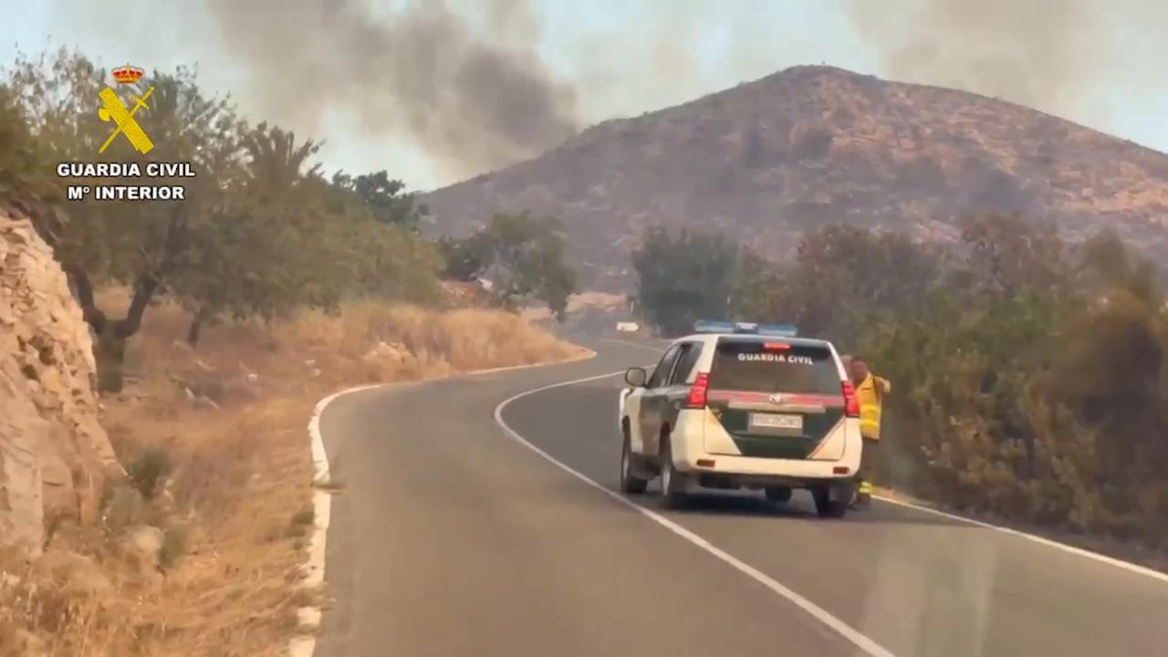 Video thumbnail for Spain: Forest fire kills at least 12 in southern Spain (4).