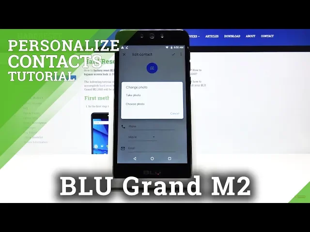 Video thumbnail for How to Add Photo to Contact in BLU Grand M2 – Personalize Contact