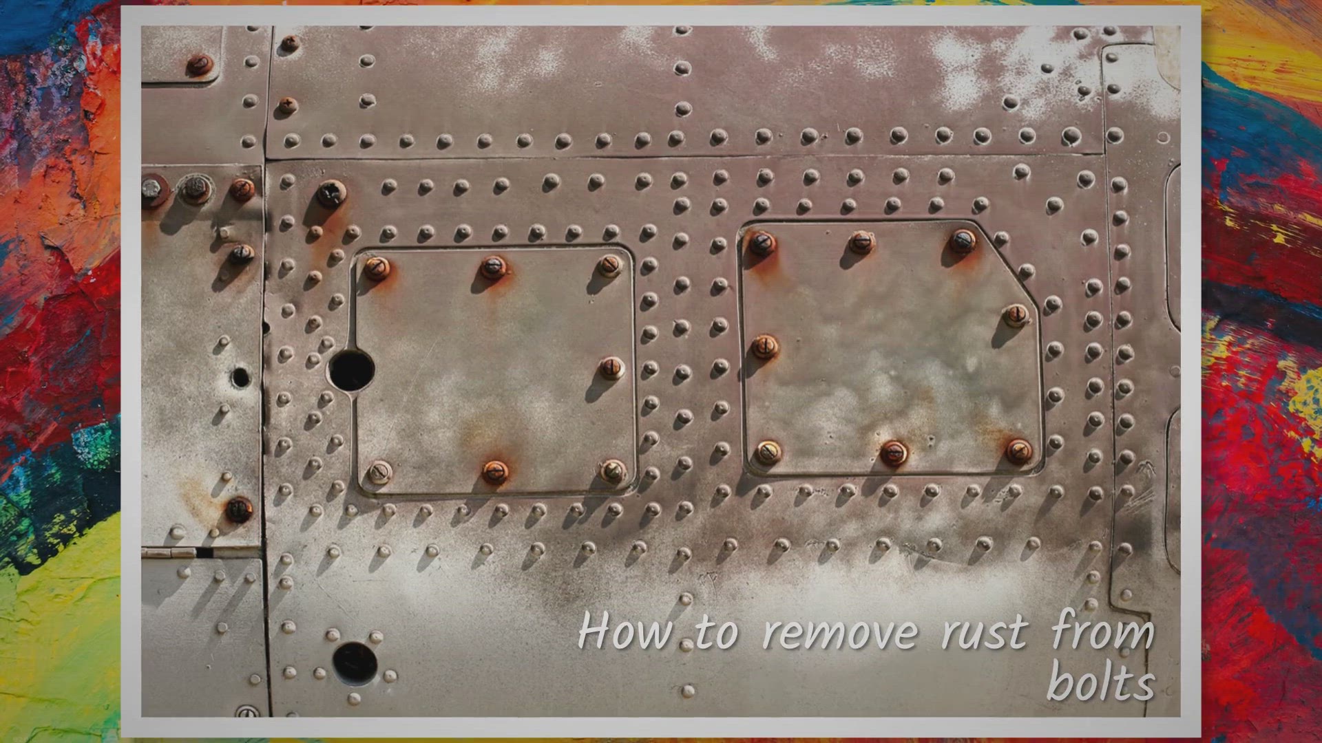 'Video thumbnail for How to remove rust from bolts?'