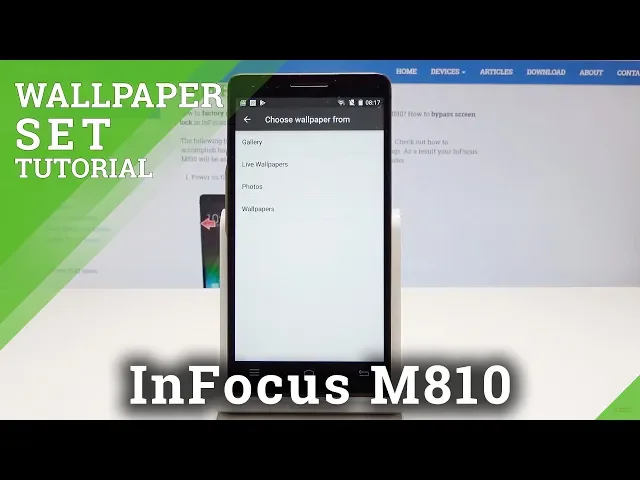 Video thumbnail for How to Change Wallpaper in InFocus M810 - Desktop Update