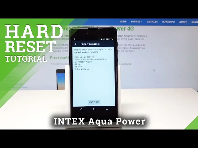 Video thumbnail for How to Factory Reset INTEX Aqua Aqua - Wipe Data / Restore Defaults