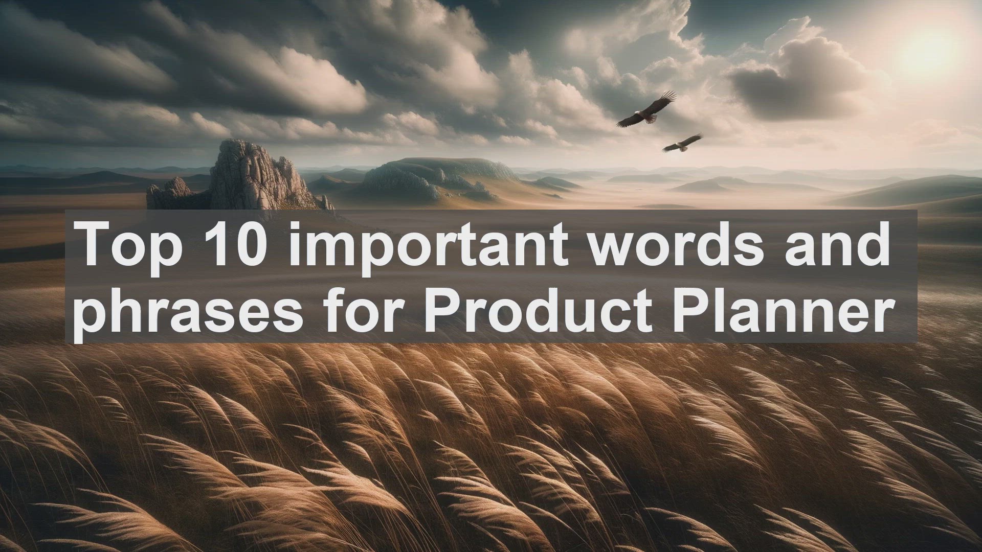 'Video thumbnail for Top 10 important words and phrases for Product Planner'