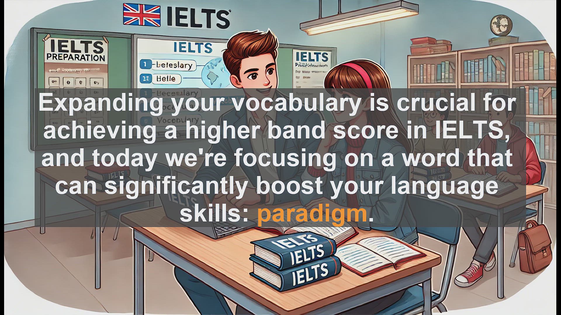'Video thumbnail for 2500 Must Know IELTS 6.5 Vocabulary - IELTS Vocabulary Boost: Understanding and Using 'Paradigm''