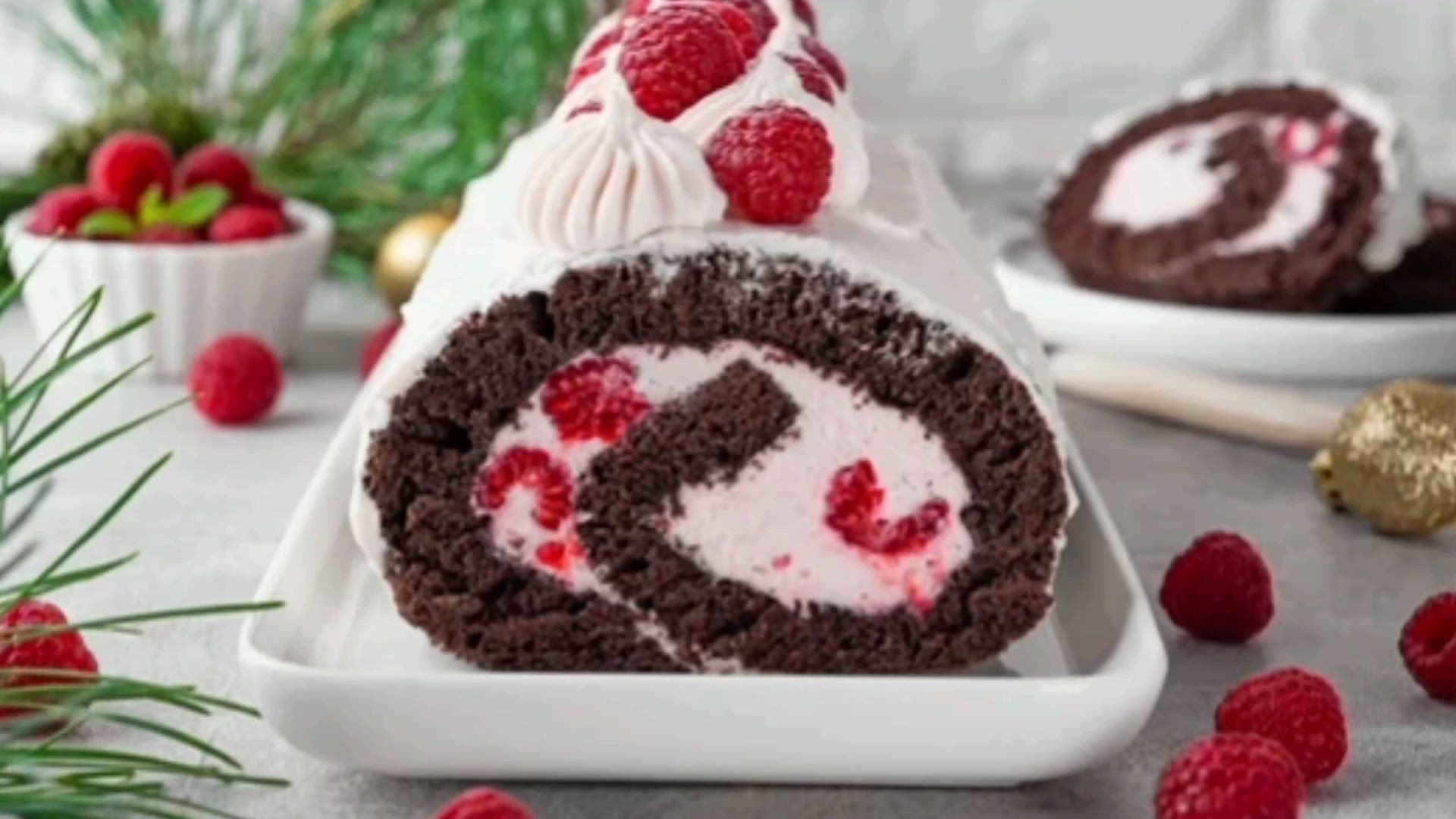 Video thumbnail for Best chocolate roulade
