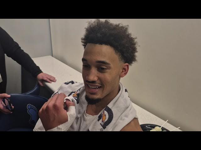 Video thumbnail for Caleb Wilson, Henri Veesaar and an emotional Seth Trimble after #UNC's win over Duke