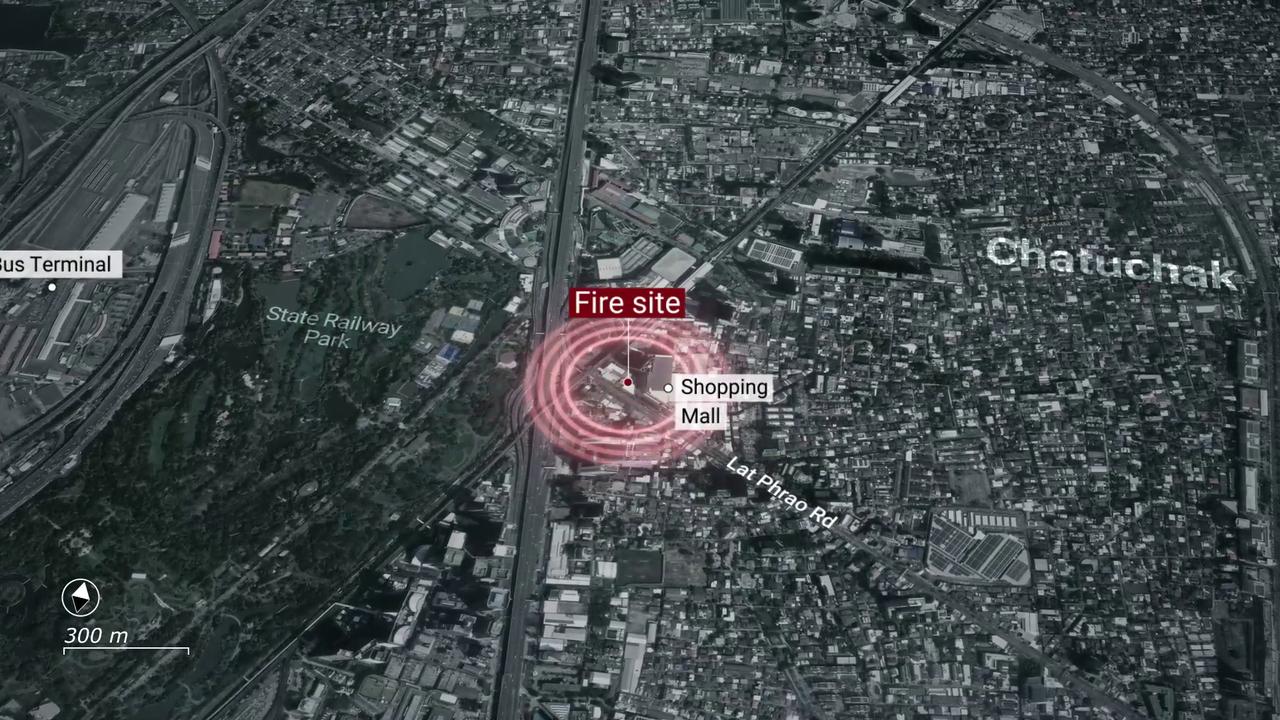 Video thumbnail for Thailand: MOTION GRAPHICS - Fire at Bangkok pub kills 27, leaves 22 in critical condition.