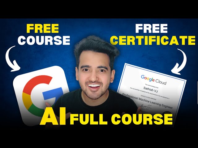 Video thumbnail for Best Free AI Course for Beginners By Google | Free Google Certificate | Free Online AI Course